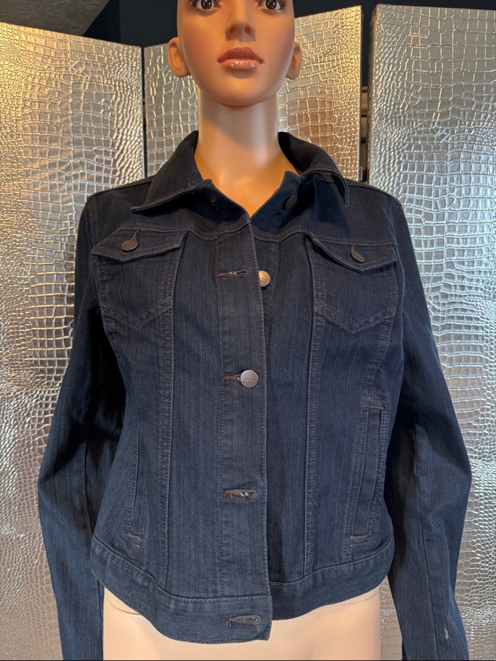 LOFT Dark Blue Denim Jacket